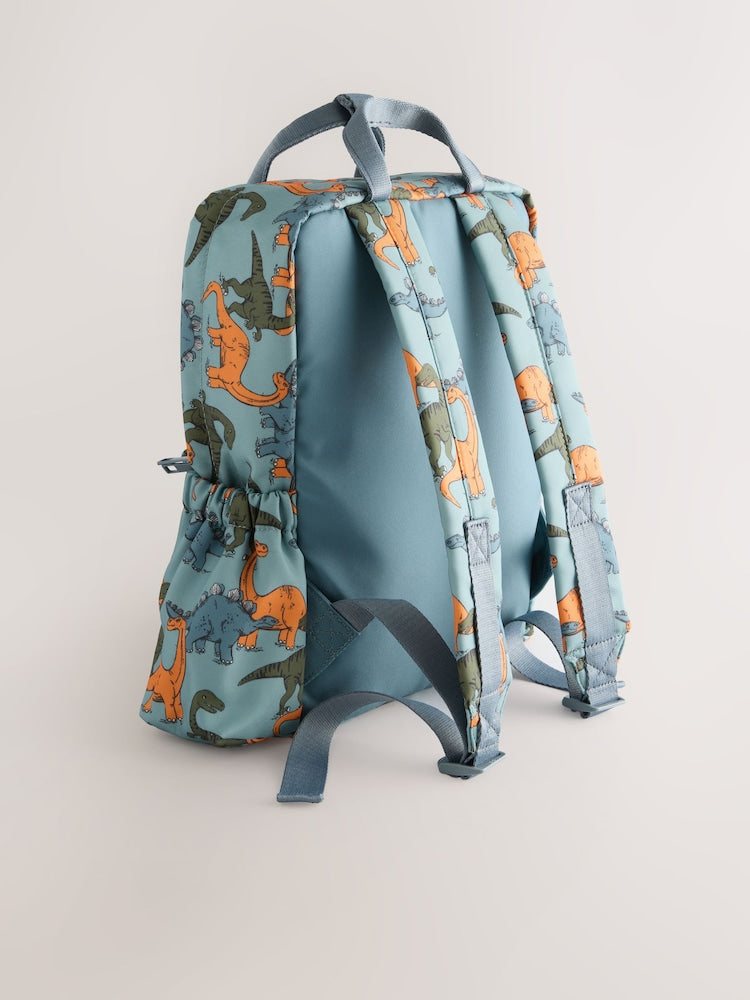 Blue Dinosaur Print Backpack