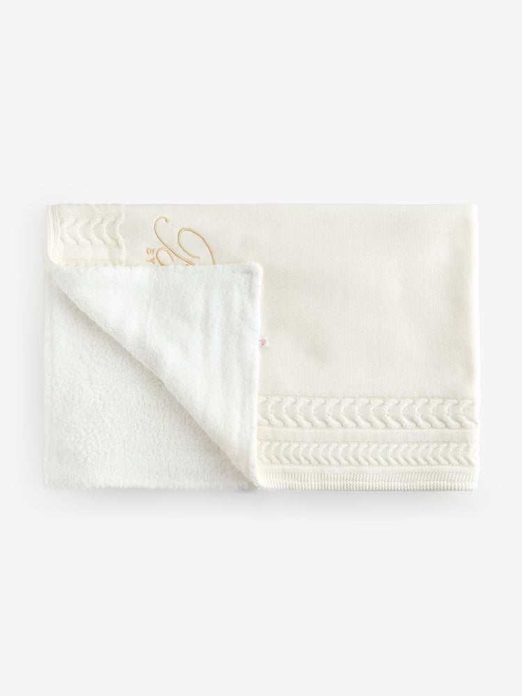 Baker by Ted Baker Cable Knit Fleece Blanket