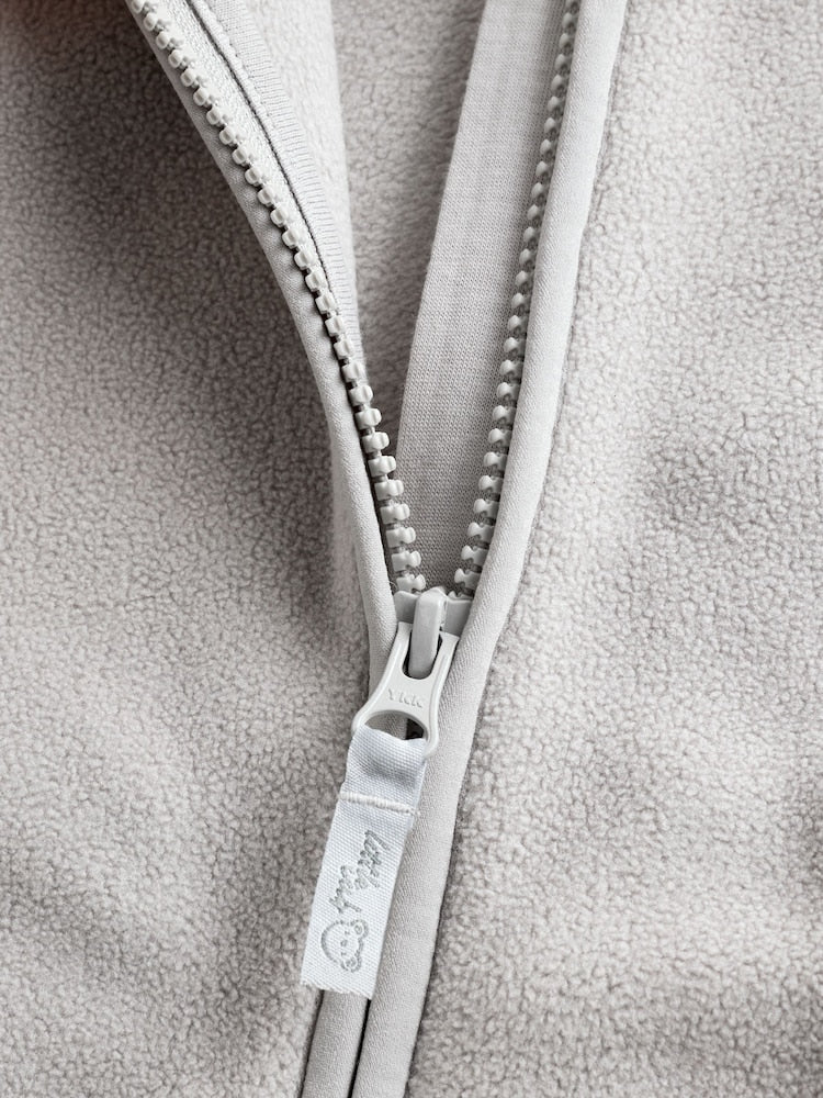 Grey Micro Fleece Baby Zip Jacket (0mths-2yrs)