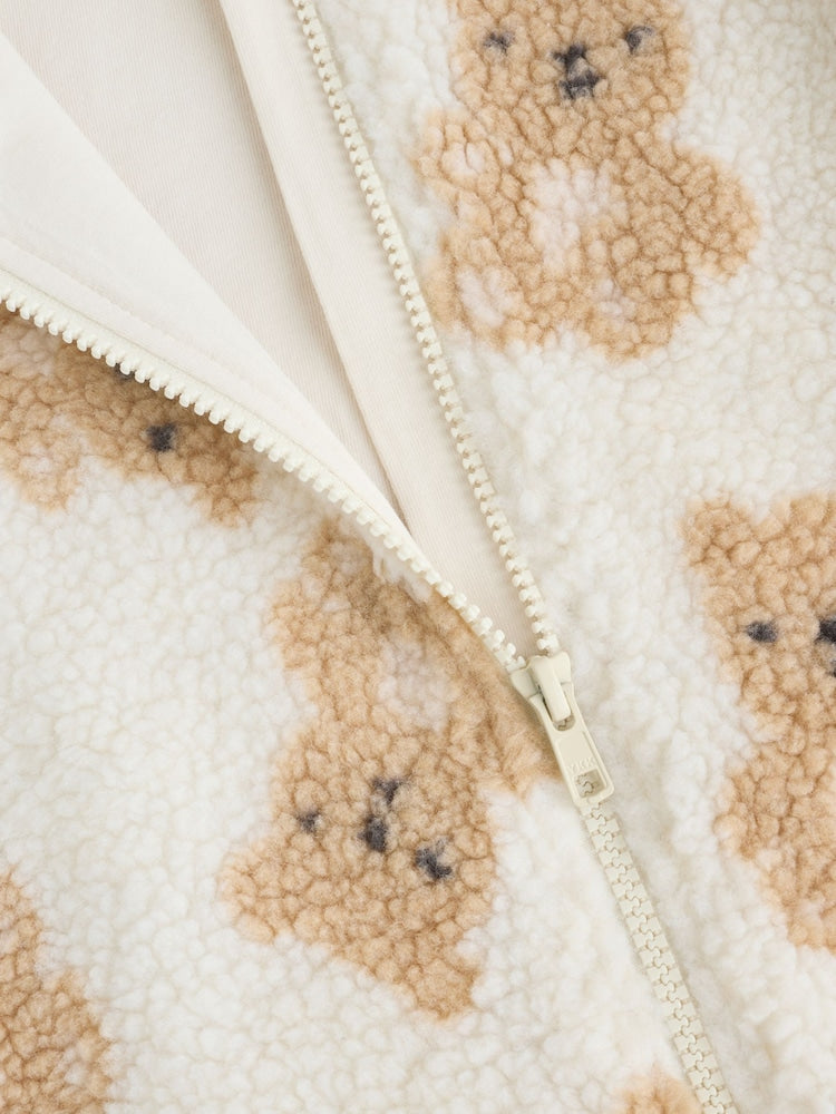 Natural Bear Borg All Over Printed Baby Pramsuit (0-18mths) - Size 50cm (First Size)