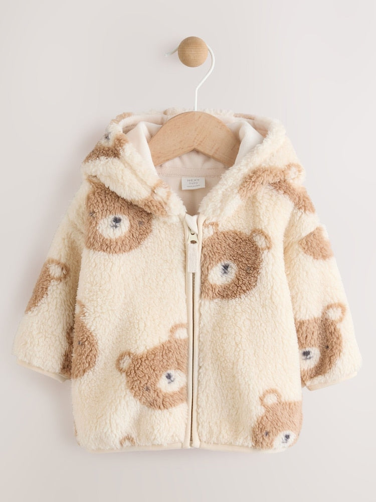 Natural Bear Face (0mths-2yrs) - Size Up to 1 Month (56cm)