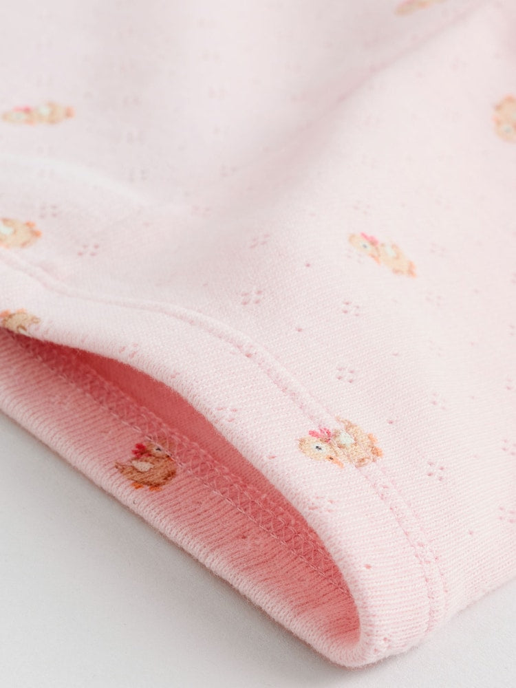 Pink/Brown/Heart Baby Leggings 4 Pack (0mths-2yrs)