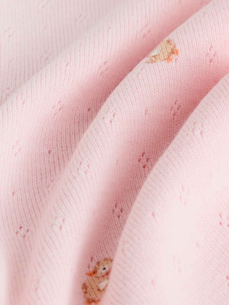 Pink/Brown/Heart Baby Leggings 4 Pack (0mths-2yrs)