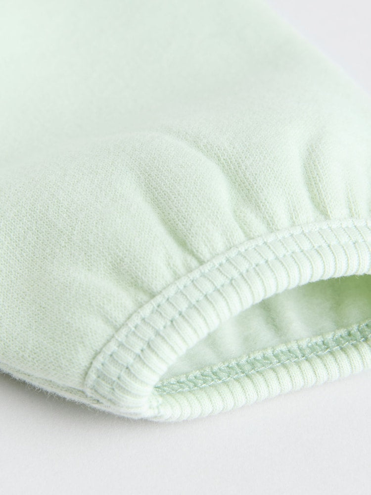 Sage Green/ Cream Ditsy Baby Frill Collar Sweater and Leggings 2 Piece Set (0mths-2yrs)