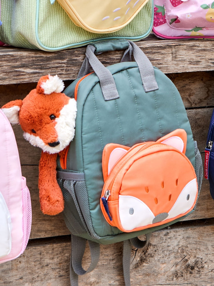 JoJo Maman Bébé Khaki Fox Character Backpack