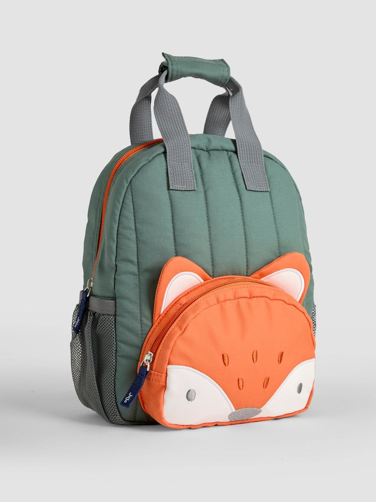 JoJo Maman Bébé Khaki Fox Character Backpack