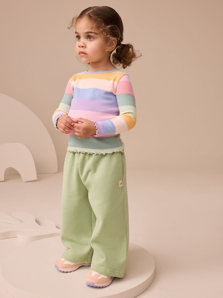 Rainbow Rib Long Sleeve T-Shirt (3mths-7yrs)