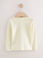 Ecru White Long Sleeve Pointelle T-Shirt (3mths-7yrs) - Size 3-6 Months (62-68cm)