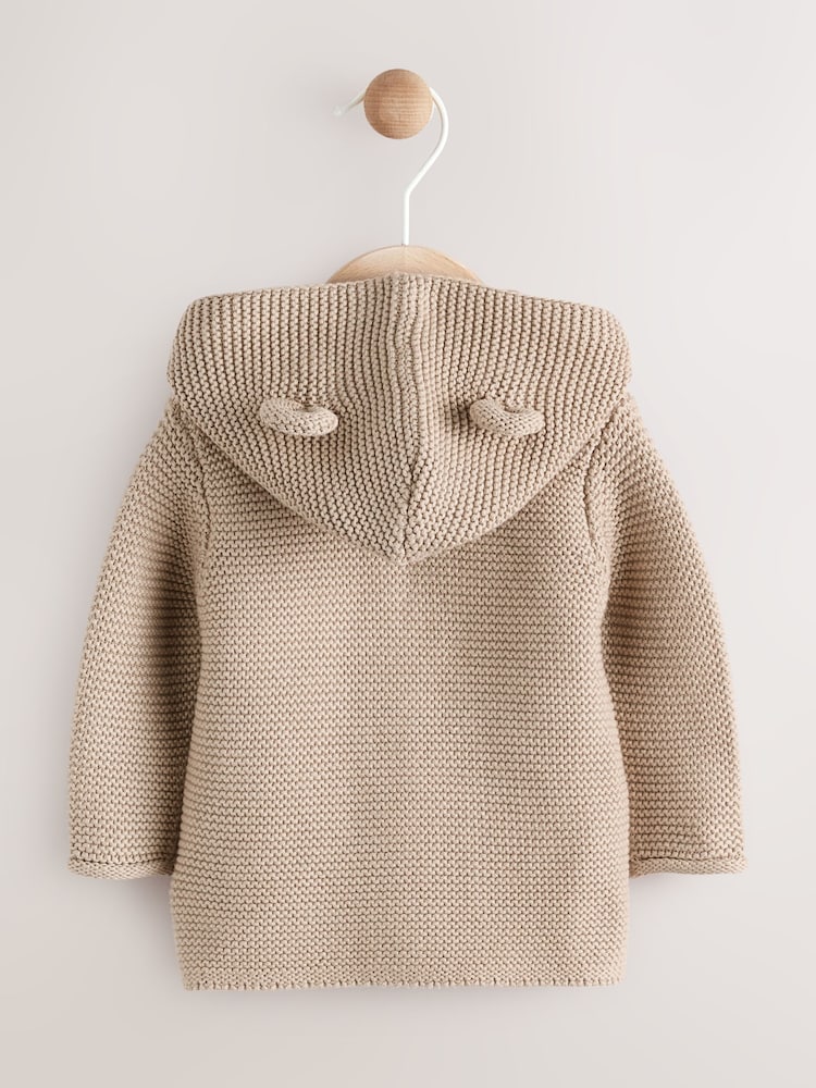 Natural Knitted Baby Cardigan (0mths-2yrs)