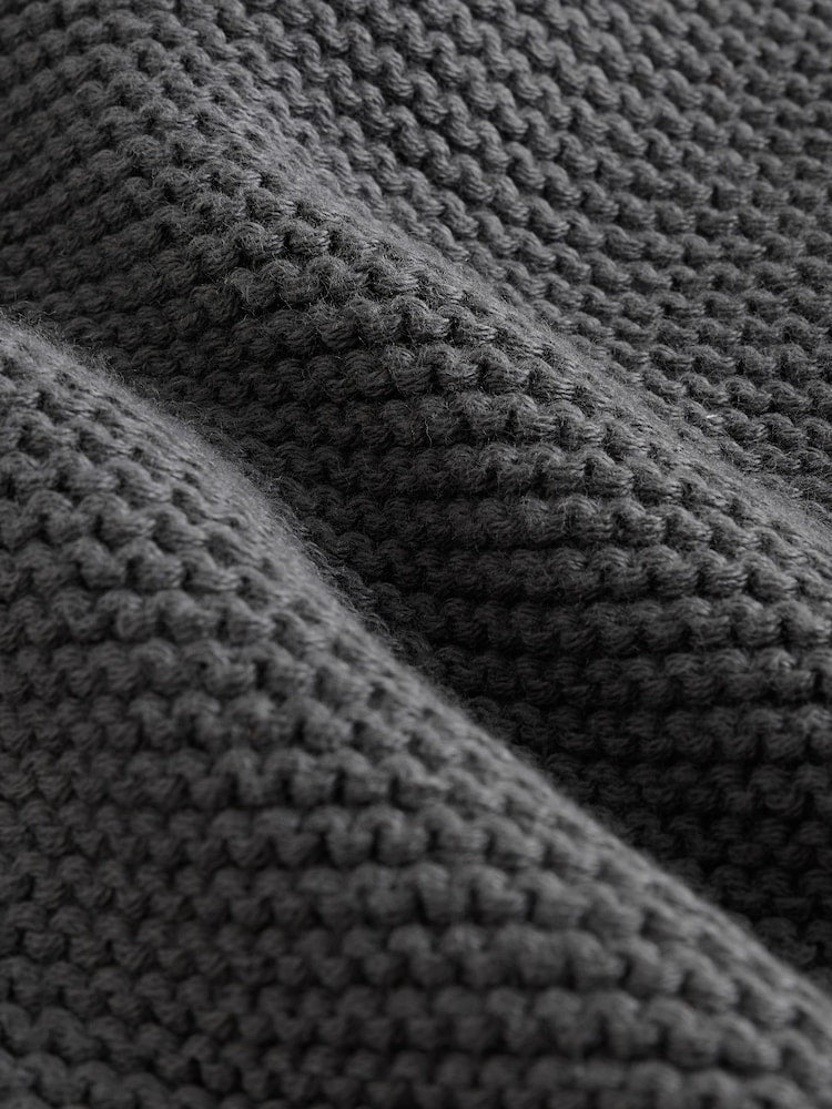 Charcoal Grey Knitted Baby Cardigan (0mths-2yrs)
