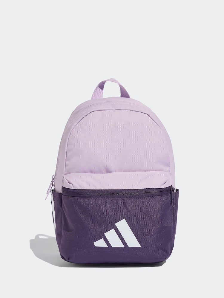adidas Purple 3 Bar Kids Backpack - Size One