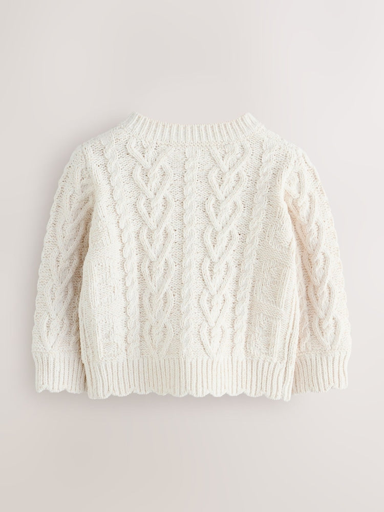 Baker by Ted Baker Knitted Corsage Cardigan - Size Up To 3 Months (50 - 62cm)