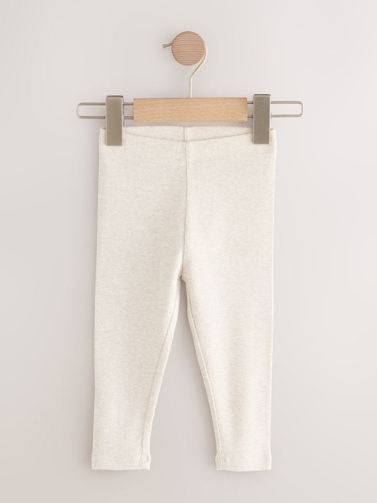 Floral Ribbed Leggings 5 Pack (3mths-7yrs)