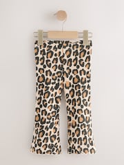 Animal Print Flared Leggings 5 Pack (3mths-7yrs) - Size 3-6 Months (62-68cm)