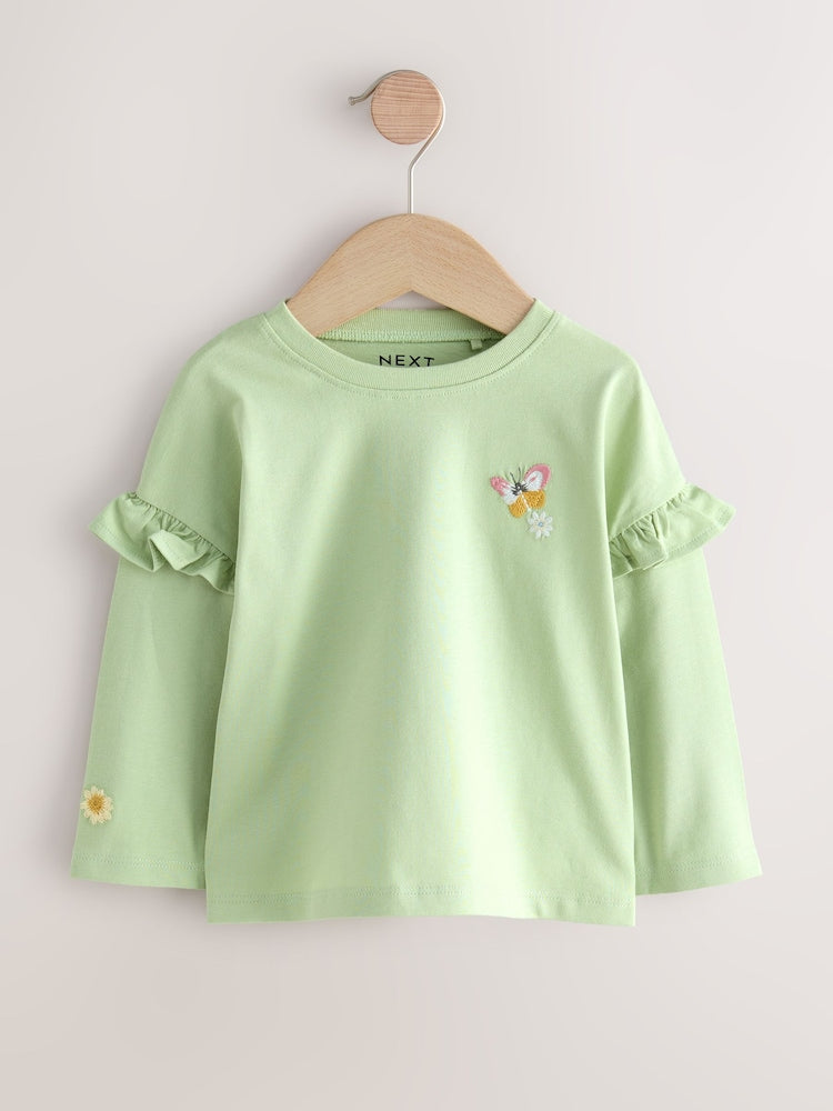 Green Fairy Long Sleeve Tops 4 Pack (3mths-7yrs)