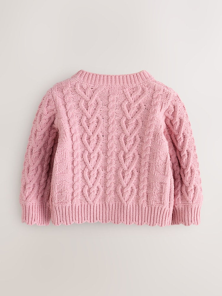 Baker by Ted Baker Knitted Corsage Cardigan - Size Up To 3 Months (50 - 62cm)