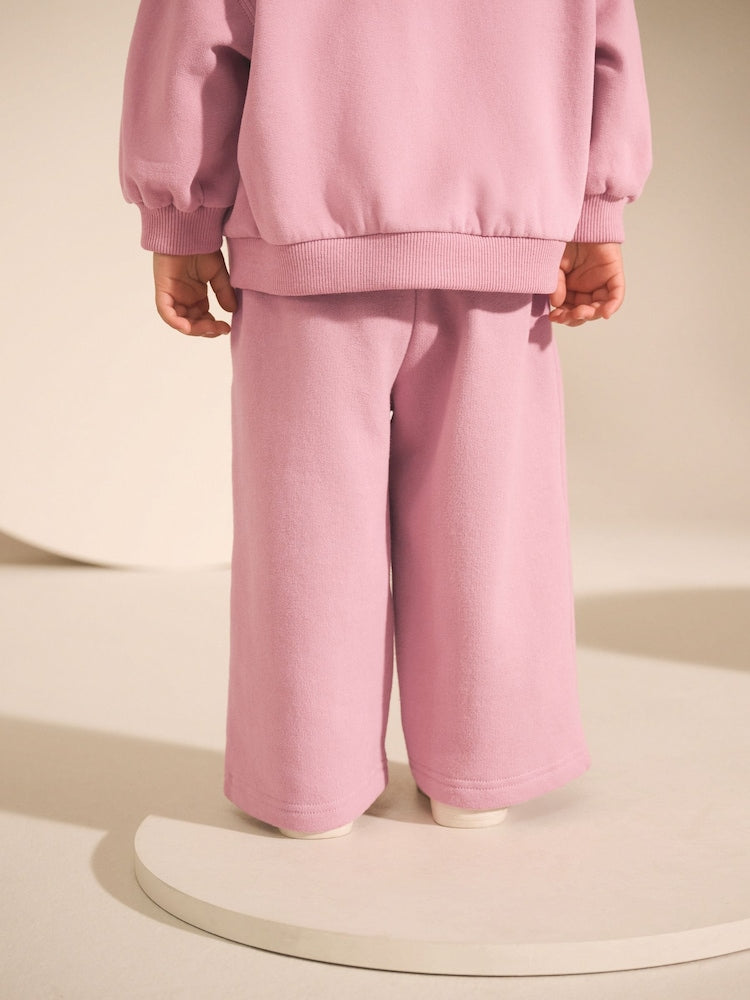 Rose Pink Wide Leg Sweat Joggers (3mths-7yrs)