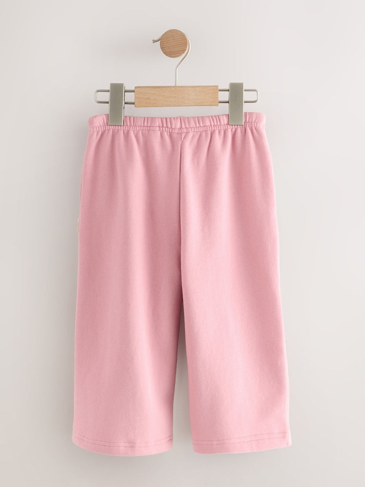 Rose Pink Wide Leg Sweat Joggers (3mths-7yrs)