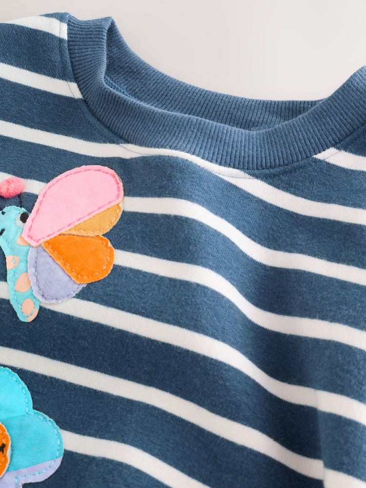 Navy Stripe Characters Sweatshirt and Leggings Set (3mths-7yrs)