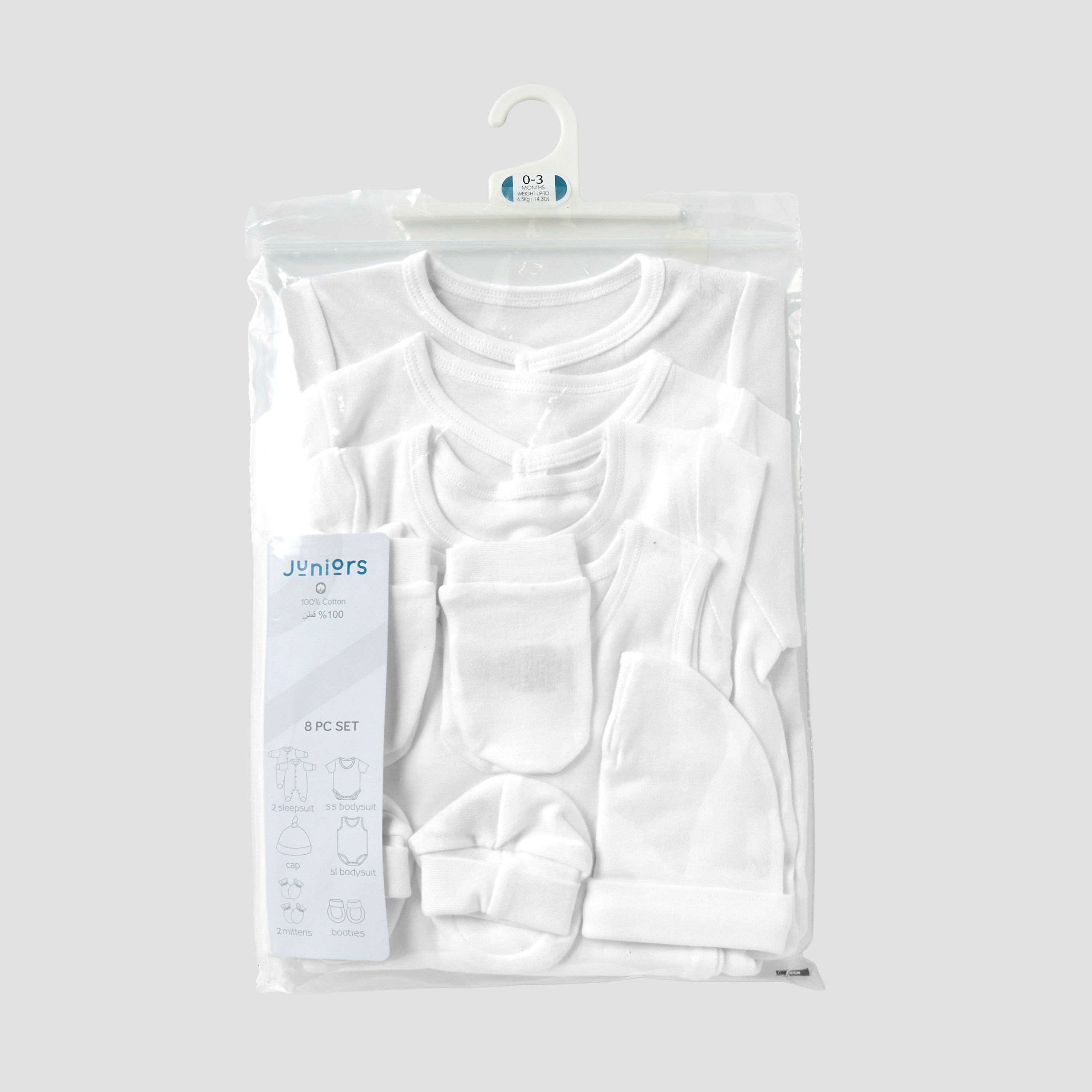 Juniors Solid 8-piece Apparel Set
