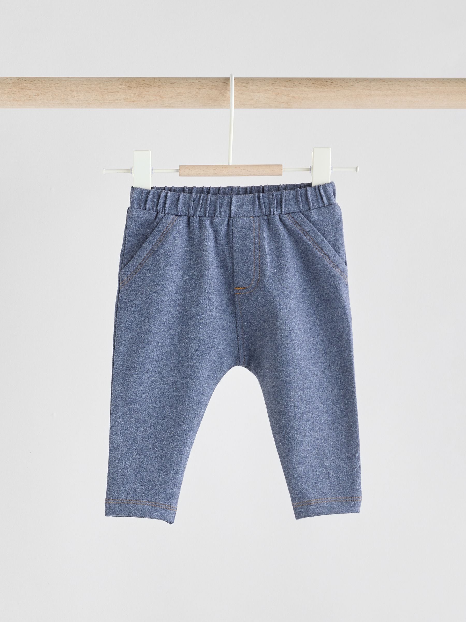 Blue Baby Leggings 2 Pack (0mths-2yrs) - Size 50cm (First Size)