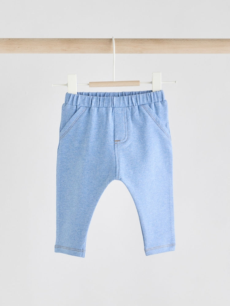 Blue Baby Leggings 2 Pack (0mths-2yrs)