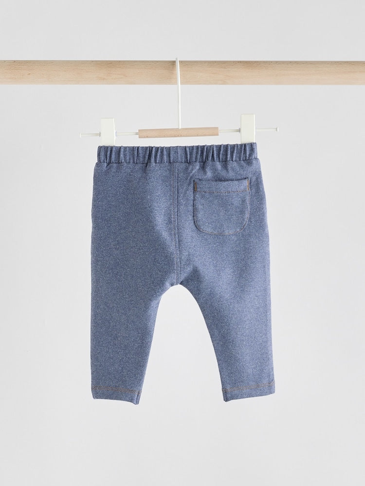 Blue Baby Leggings 2 Pack (0mths-2yrs)