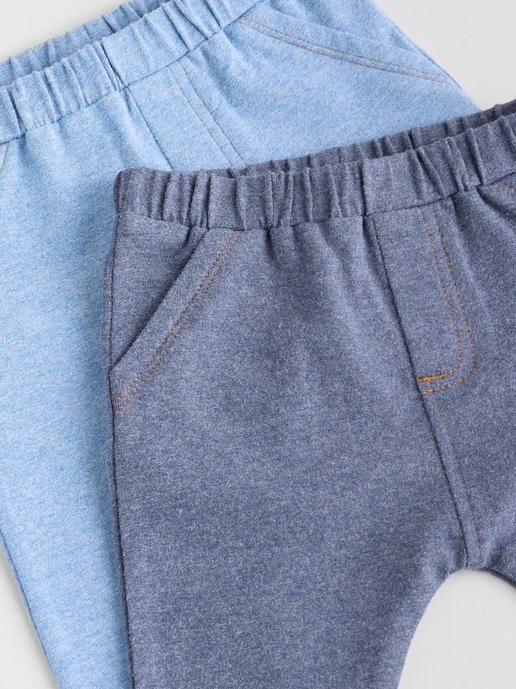 Blue Baby Leggings 2 Pack (0mths-2yrs)