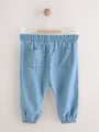 Blue Denim Tencel Baby Trousers (0mths-2yrs) - Size Up to 1 Month (56cm)
