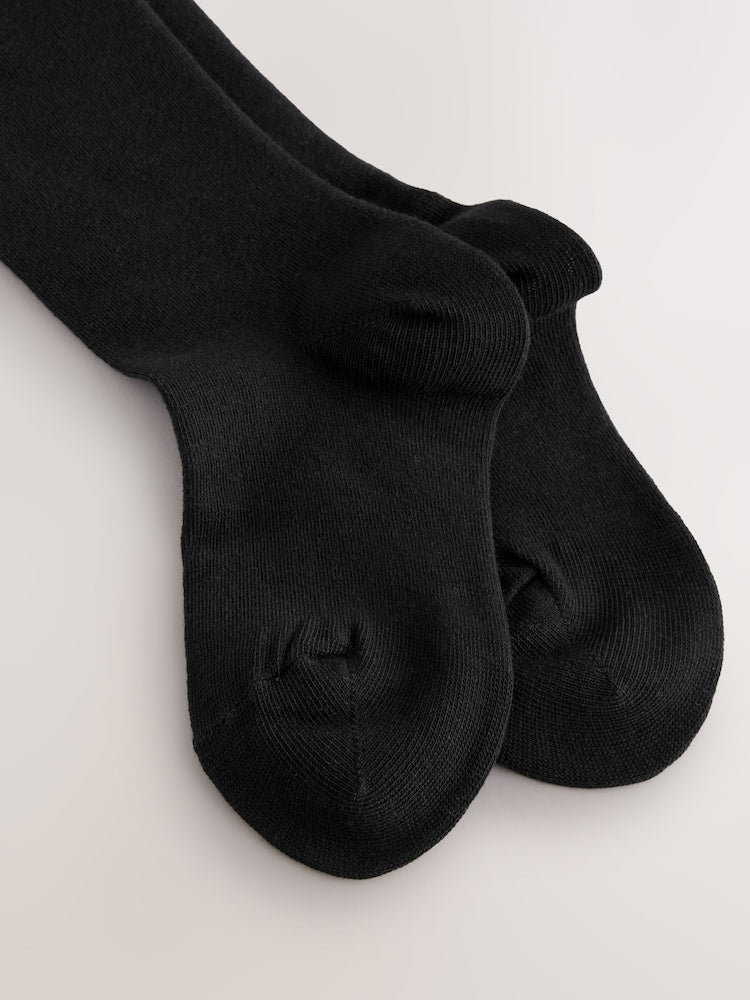 Navy Blue Cotton Rich School Tights - Size Up To 6 Months (50 - 68cm)