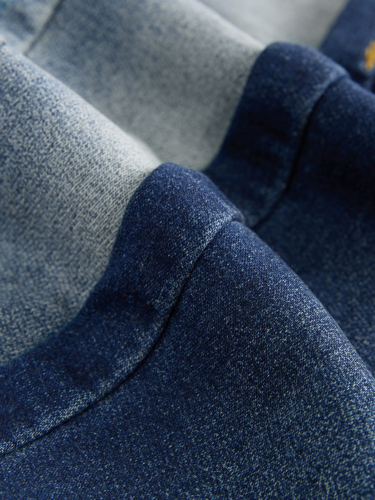 Blue Denim Regular Fit Jogger Jeans With Comfort Stretch 2 Pack (3mths-7yrs)