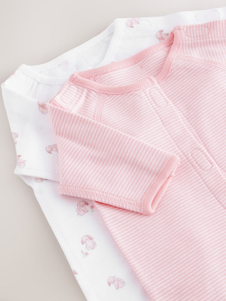 Pink 6 Piece Premature Baby Sleepsuits Set (0-0mths)