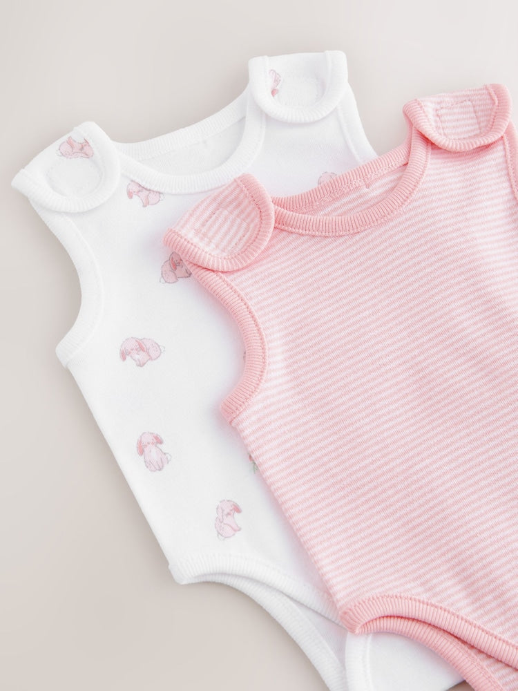 Pink 6 Piece Premature Baby Sleepsuits Set (0-0mths)