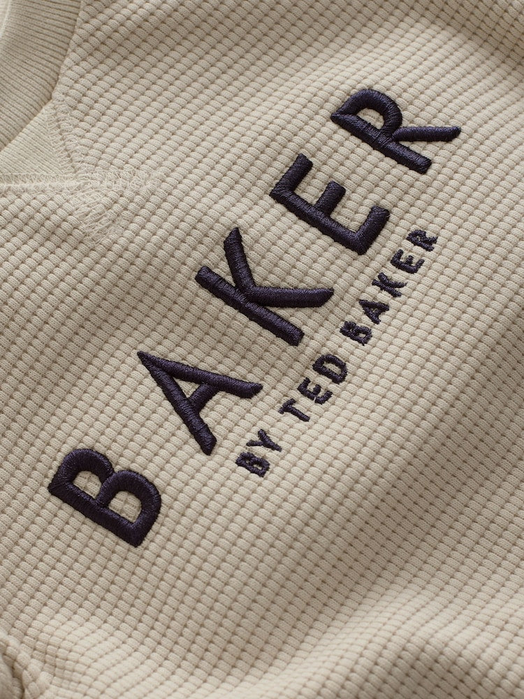 Baker by Ted Baker Textured Long Sleeve Romper