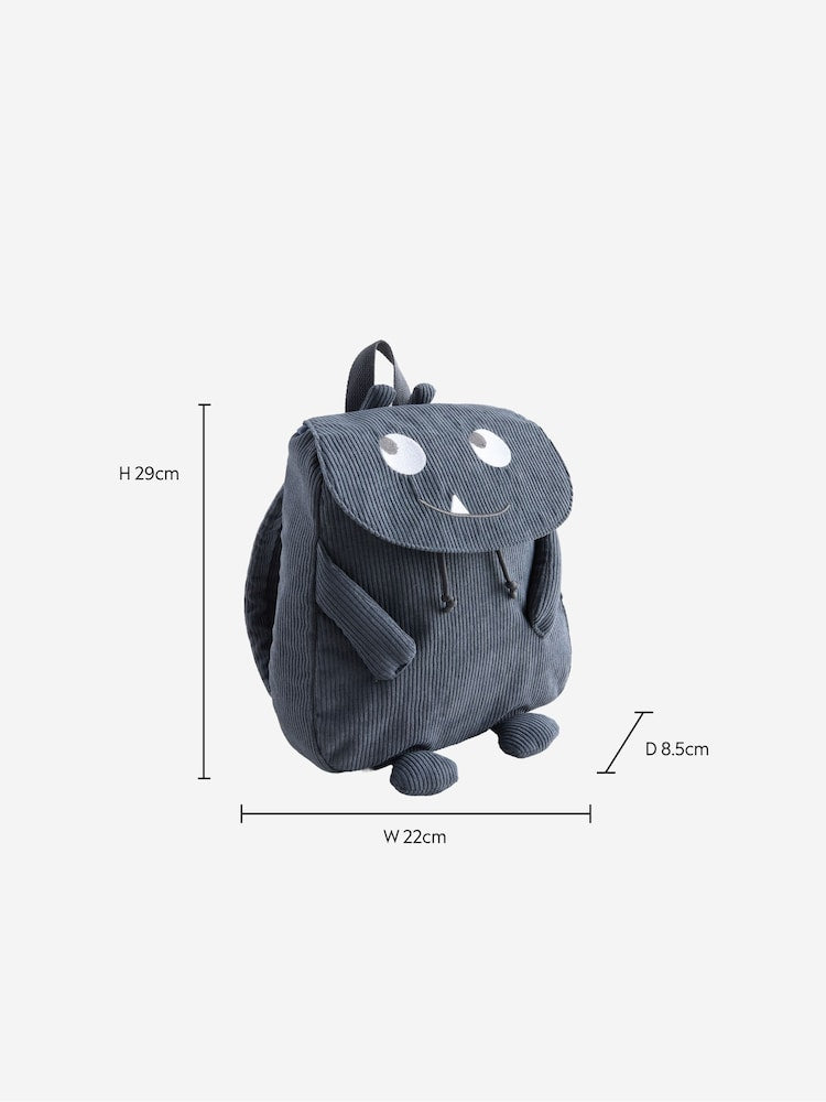 Blue Cord Corduroy Backpack - Size One