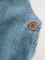 Mid Blue Cord Dungarees and Bodysuit Set (0mths-2yrs) - Size Up to 1 Month (56cm)