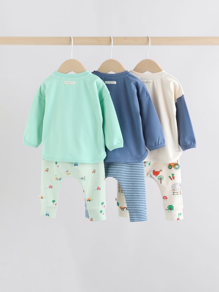 Bright Farm Tops and Leggings 6 Piece Baby Set (0mths-3yrs)