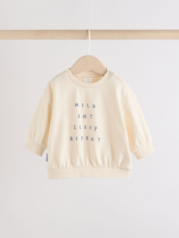 Blue Milk Club Baby Sweatshirt and Leggings Set (0mths-3yrs)