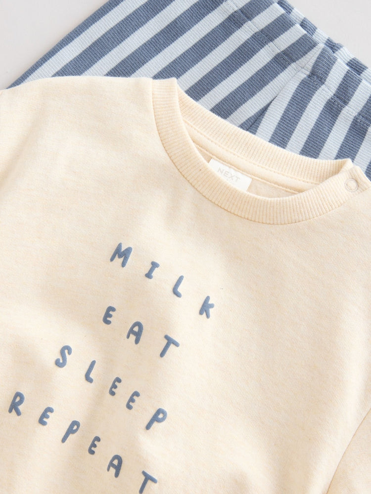 Blue Milk Club Baby Sweatshirt and Leggings Set (0mths-3yrs)