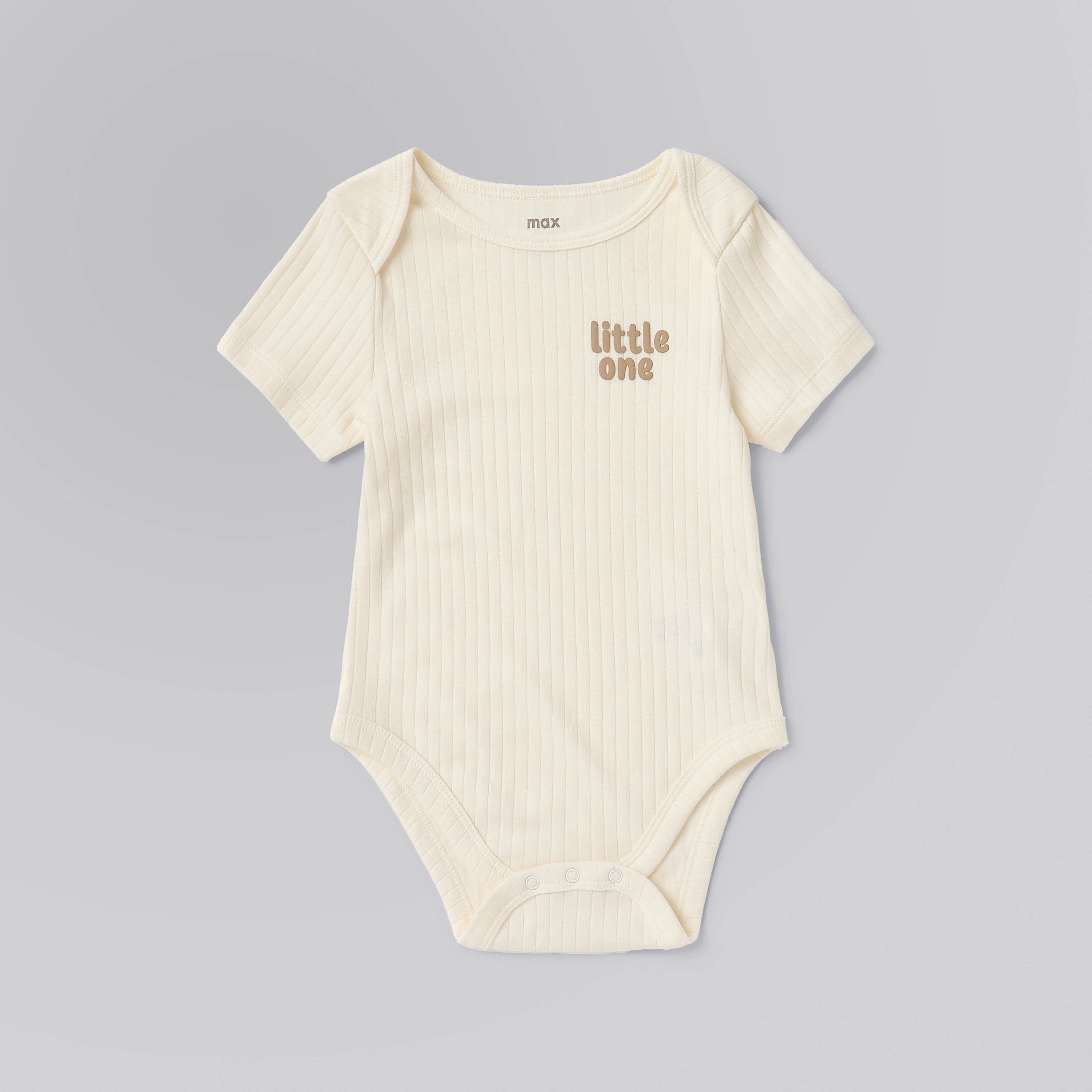 Pack of 3 - Ribbed Short Sleeves Bodysuits