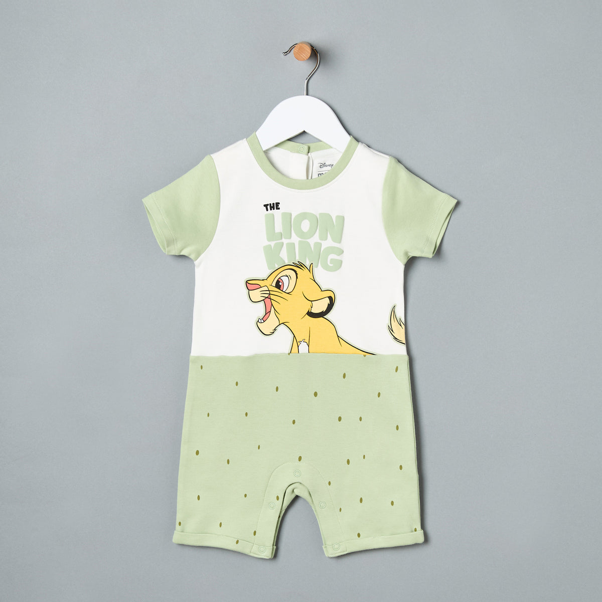 The Lion King Print Romper with Short Sleeves
