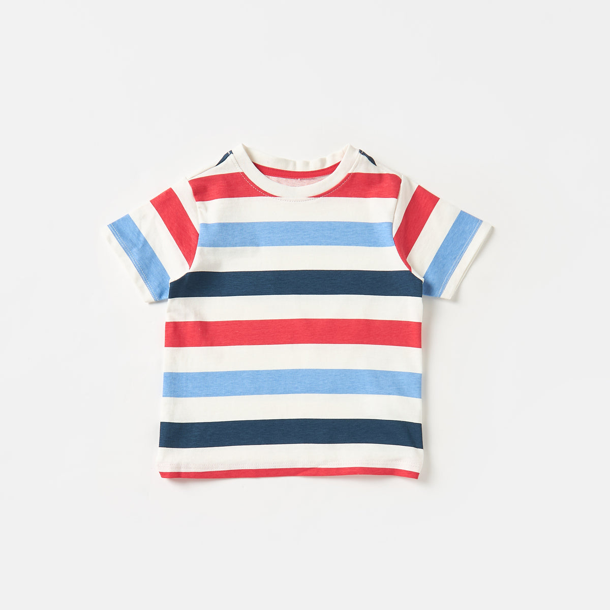 Stripe T-shirt and Denim Dungaree Set
