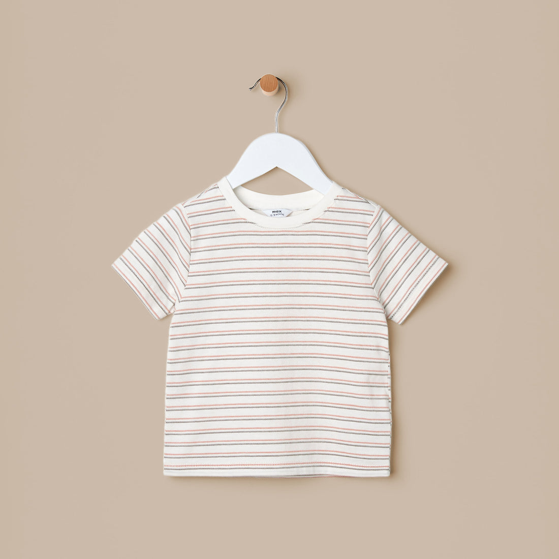 Striped T-shirt and Textured Dungaree Set