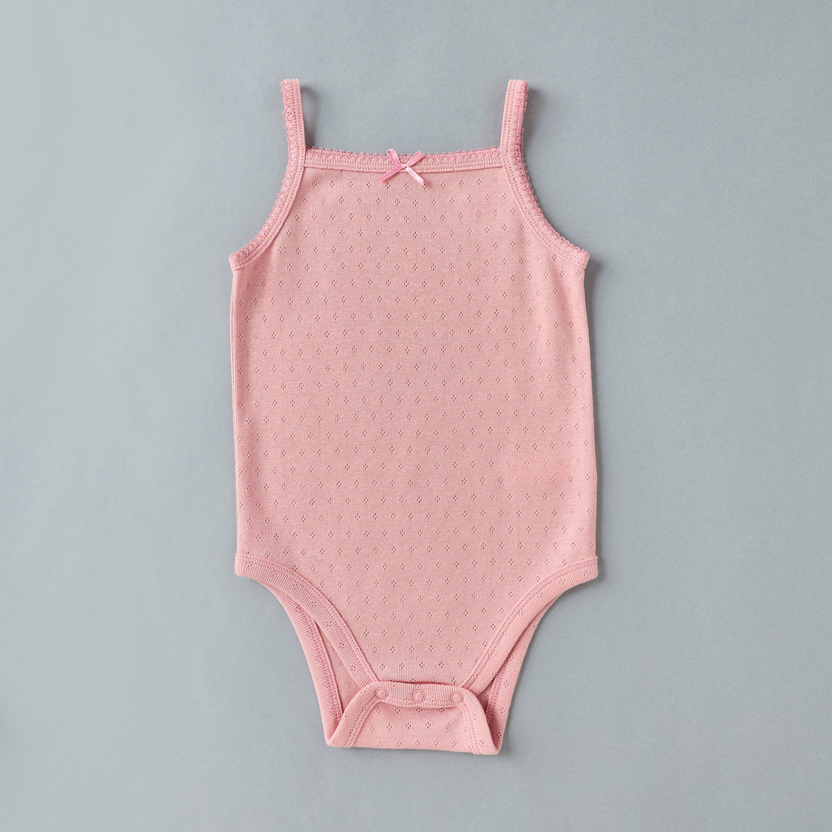 Pack of 5 - Bow Accent Pointelle Sleeveless Bodysuit