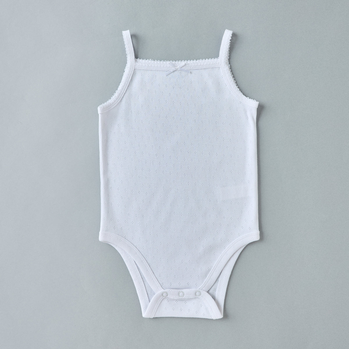 Pack of 5 - Bow Accent Pointelle Sleeveless Bodysuit
