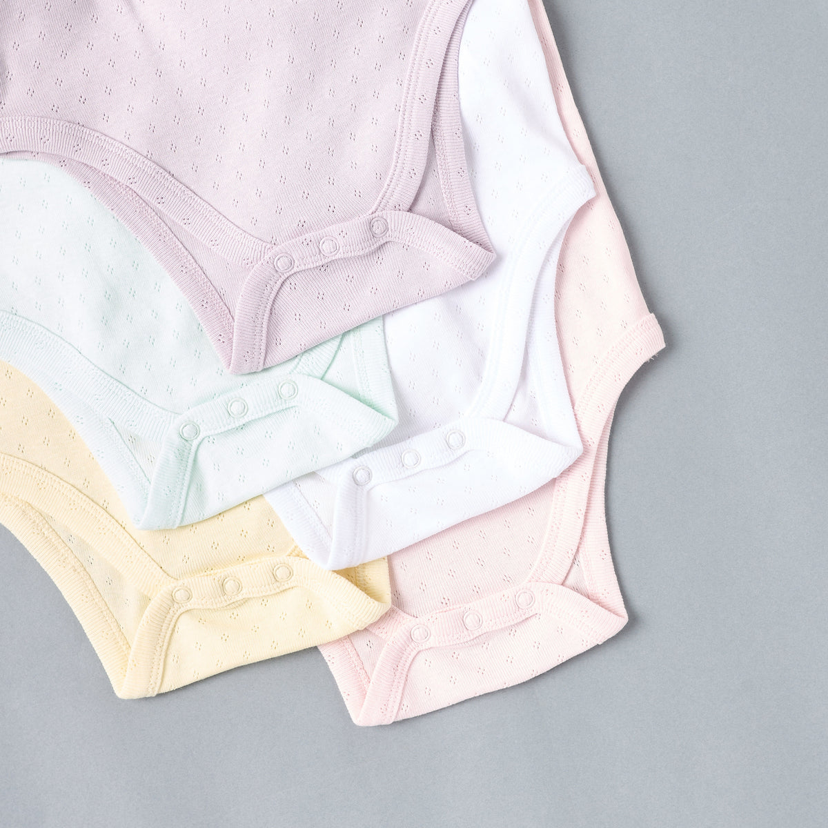 Pack of 5 - Sleeveless Pointelle Bodysuit