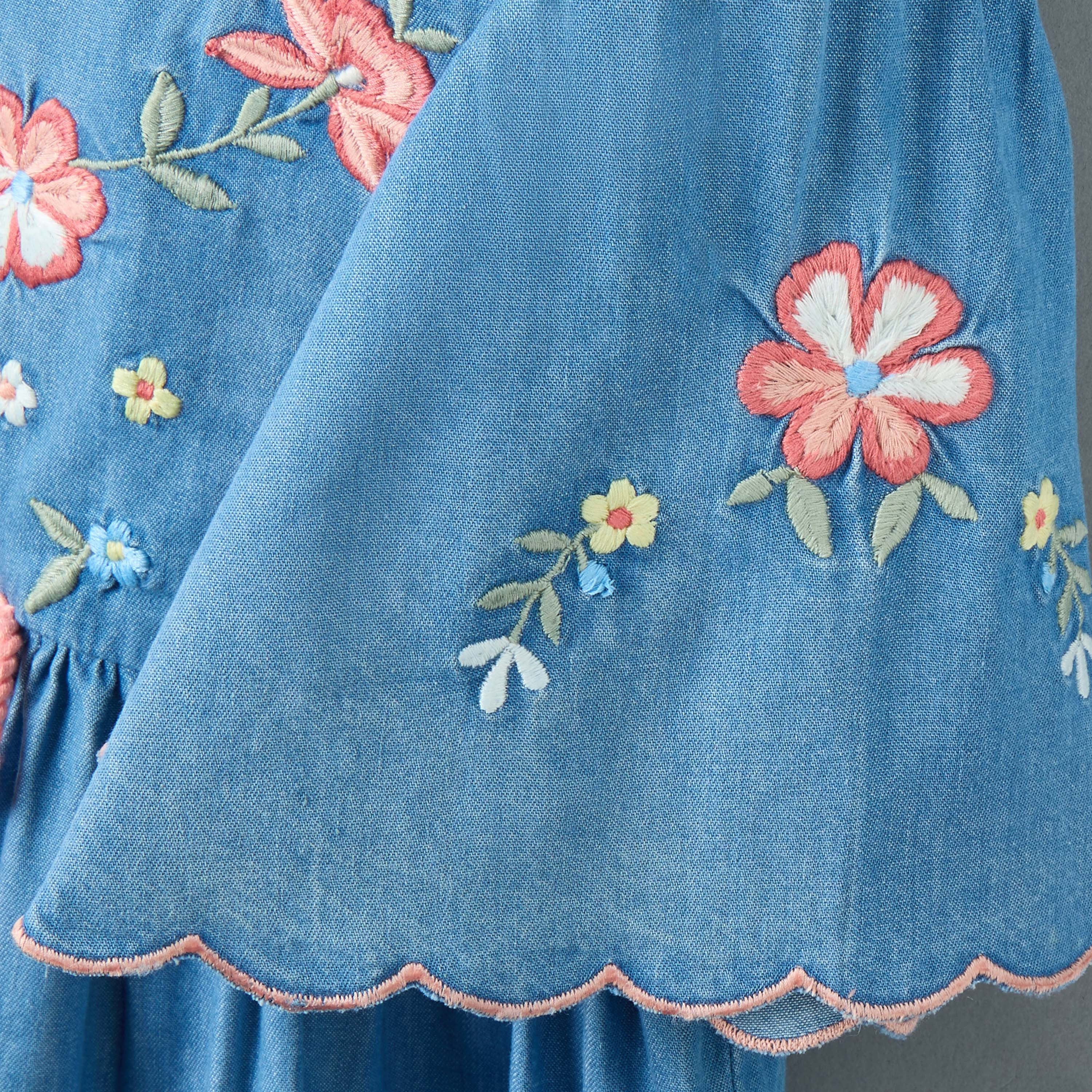 Floral Embroidered Dress