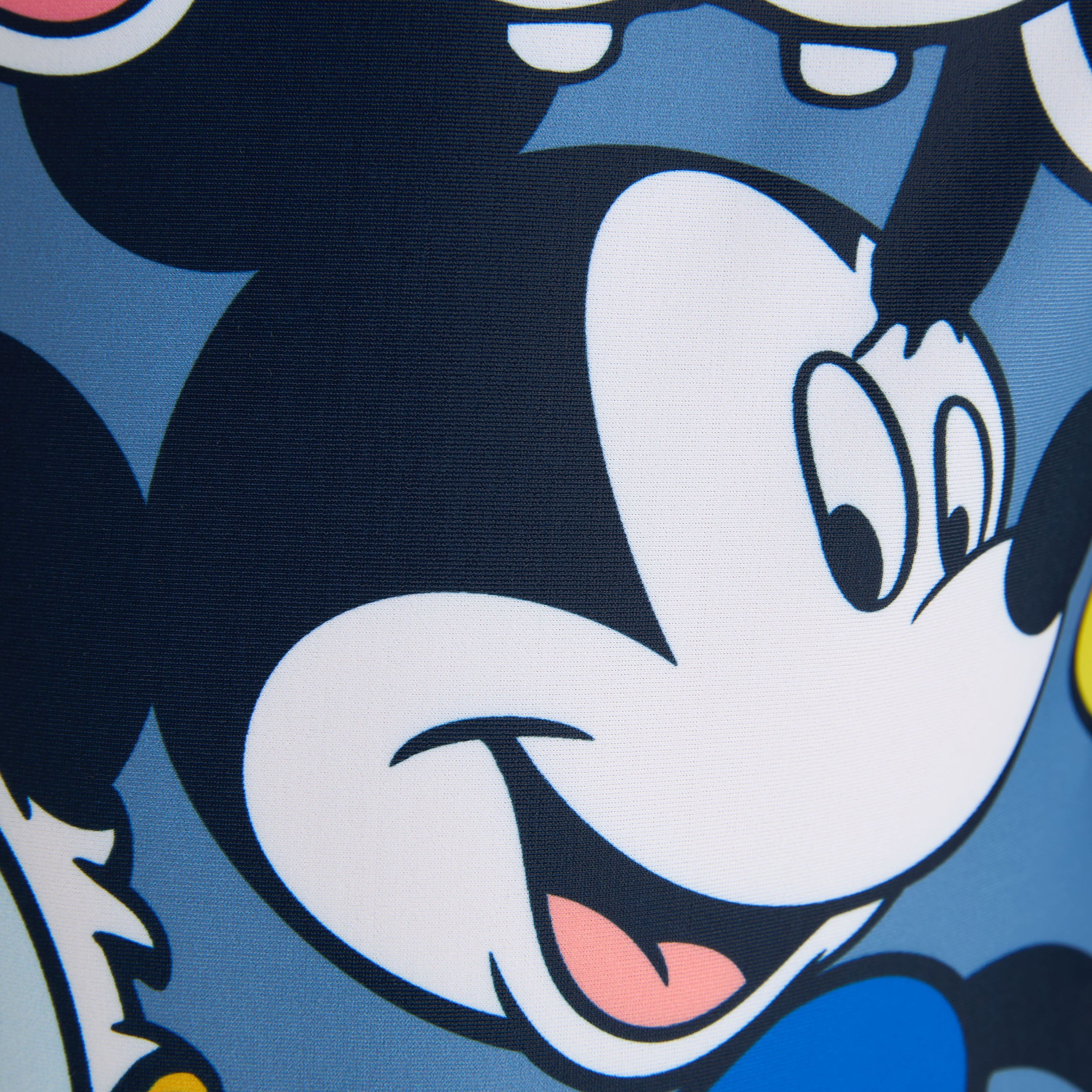 Mickey Mouse and Friends Print Swimsuit with Cap