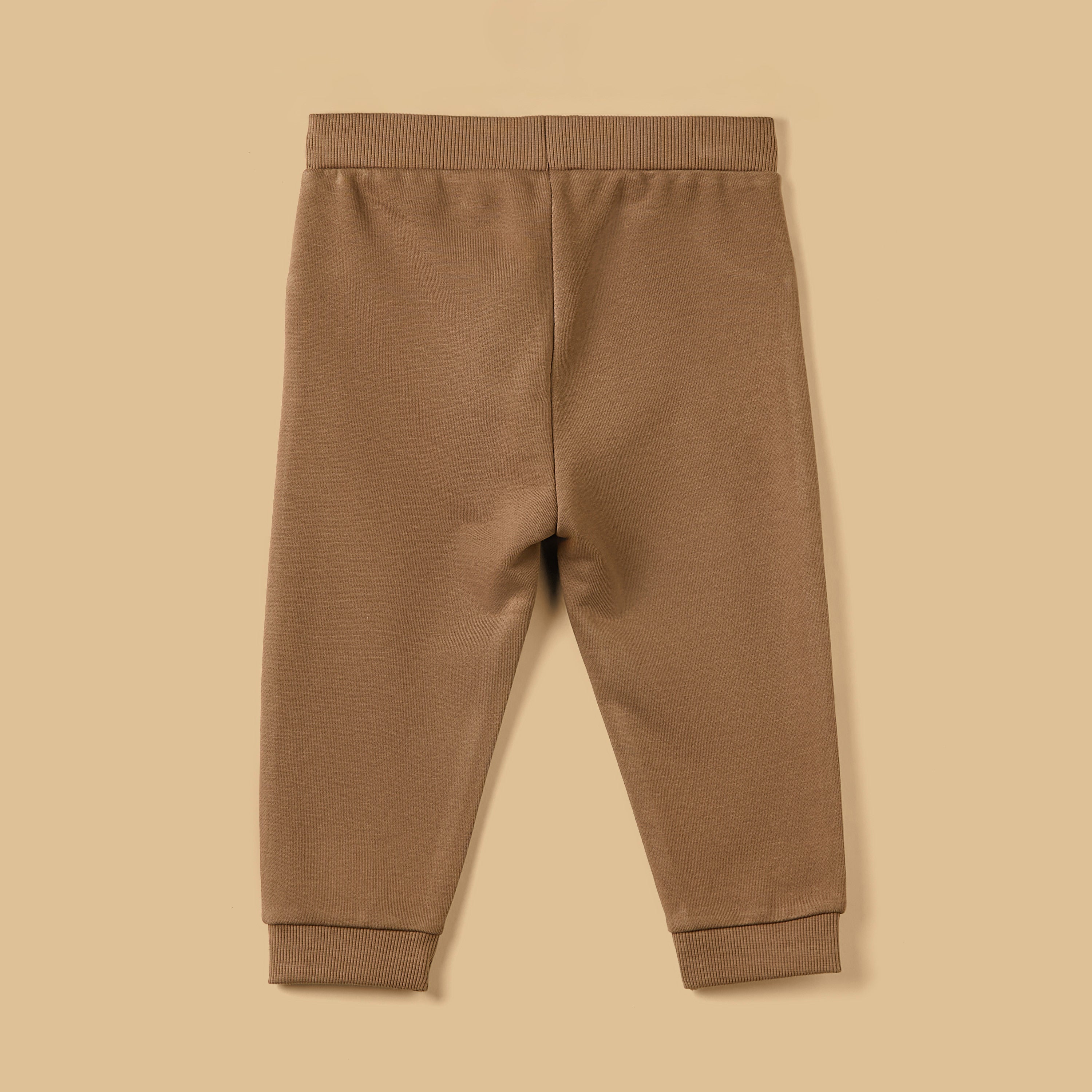 Mid-Rise Drawstring Closure Cotton Joggers
