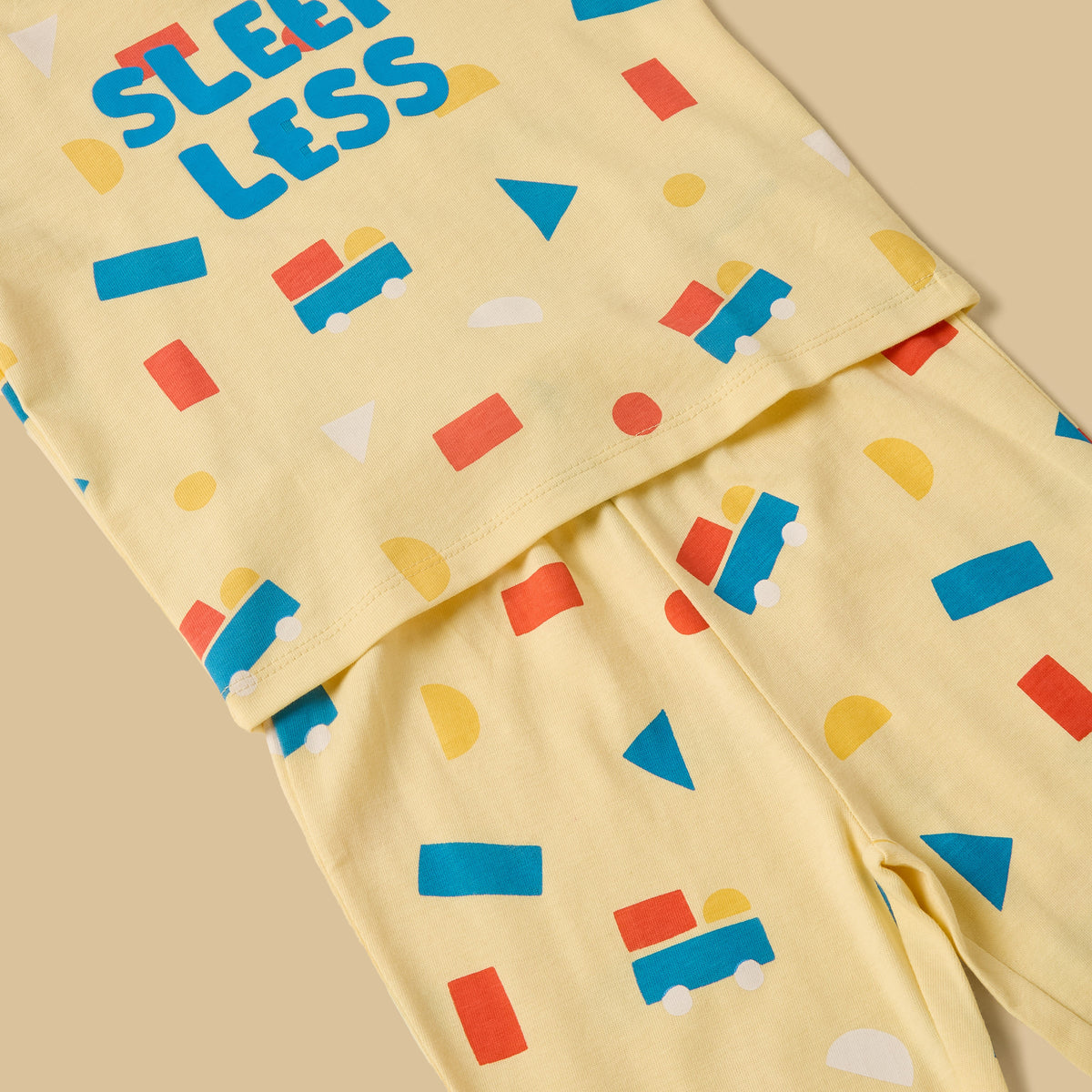 Pack of 2 - Shape Print Cotton Pyjama Set